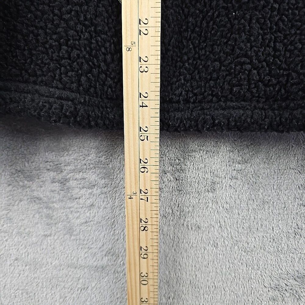 LL Bean Pullover Womens Medium Black Hi-Pile Fleece Kangaroo‎ Pocket Outdoors - Picture 8 of 10